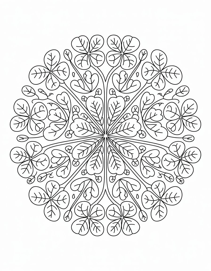 Clover Pattern Mandala